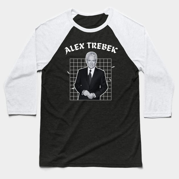 Alex trebek 80s Baseball T-Shirt by TempeGorengs